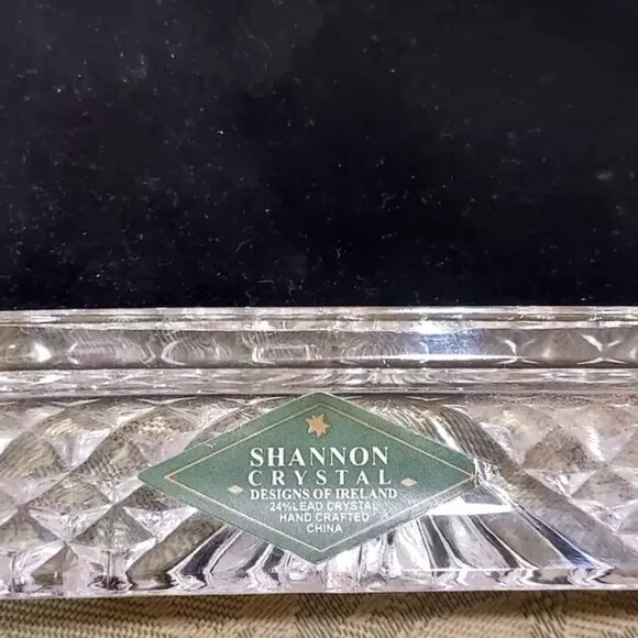 Shannon Lead Crystal Picture Frame Set Mayfair Collection 9.25” & 7.25” - Picture 14 of 14